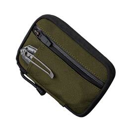 ALPAKA - EDC Organizer Pouch with 6 Slip Pockets, 5 Elastic Loops, YKK AquaGuard Zipper, X-Pac/Axogrid, HUB Compatible - Army Green Axogrid 300D
