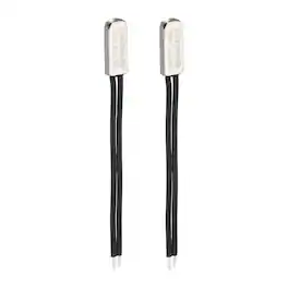 Unique Bargains - 2pcs KSD9700 Thermostat 70C Normally Open N.O Temperature Switch 250V 10A Thermal Protector Metal - Black