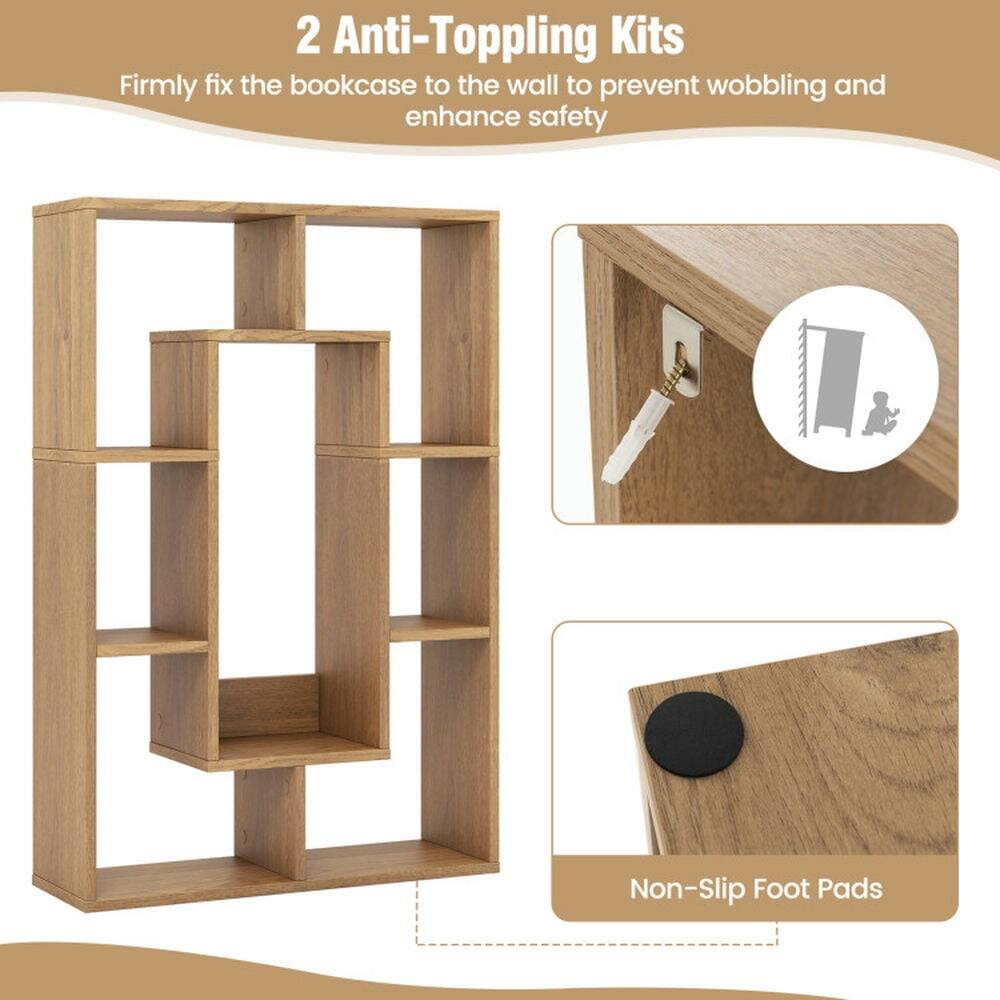2 Anti-Toppling Kits  
Firmly fix the bookcase to the wall to prevent wobbling and enhance safety  

Non-Slip Foot Pads