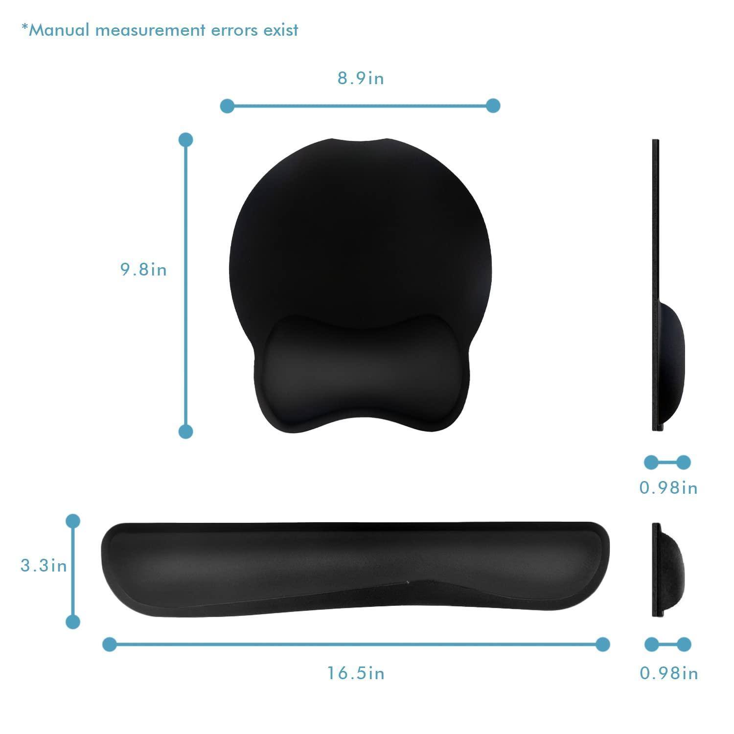 *Manual measurement errors exist

- 8.9in
- 9.8in
- 3.3in
- 16.5in
- 0.98in
- 0.98in
