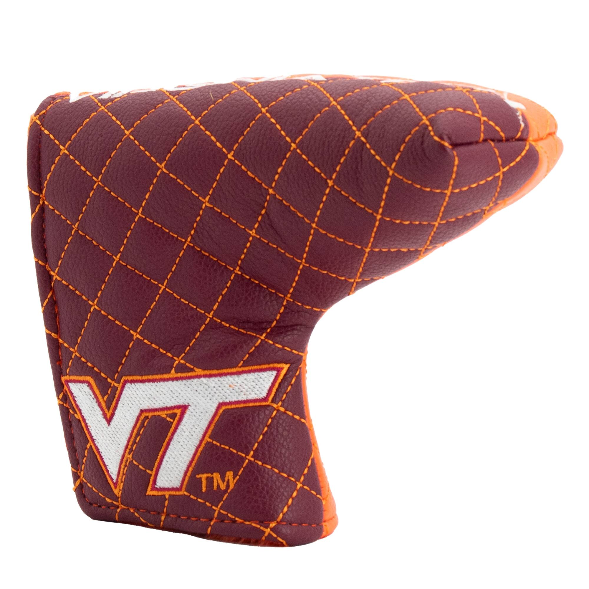 Alt View 2. Team Golf - Virginia Tech Hokies Quilted Blade Putter Cover - Multicolor.