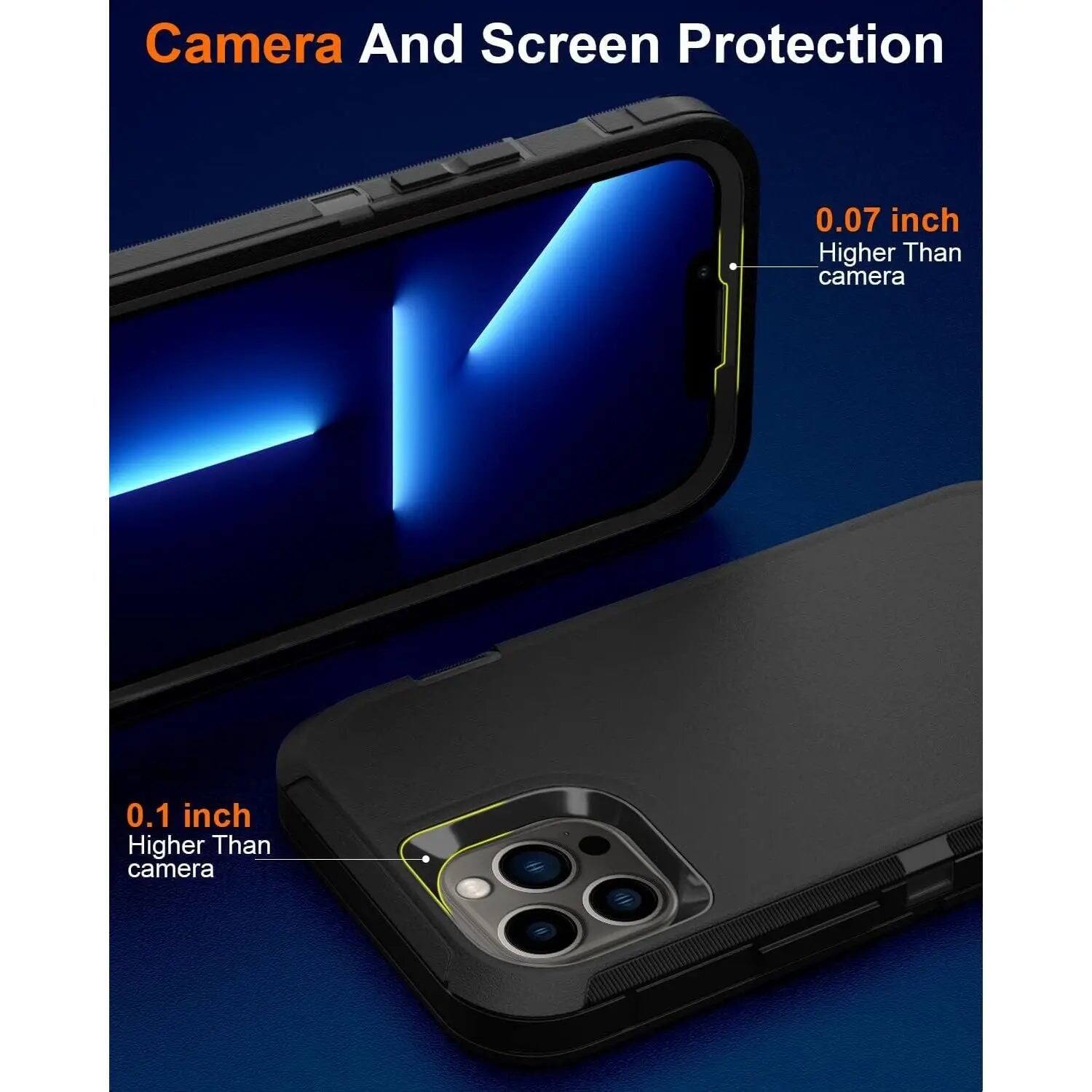 Camera And Screen Protection

0.07 inch Higher Than camera

0.1 inch Higher Than camera