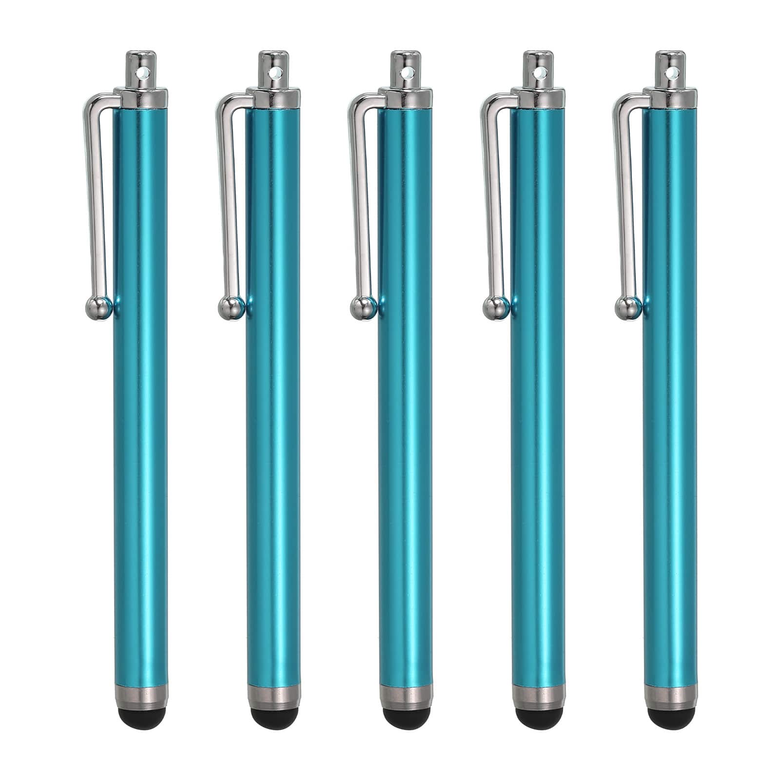 Unique Bargains - 5pcs Stylus Pens for Touch Screens Universal Capacitive High Sensitivity for Phone All Capacitive Touch Screen Device - Light Blue