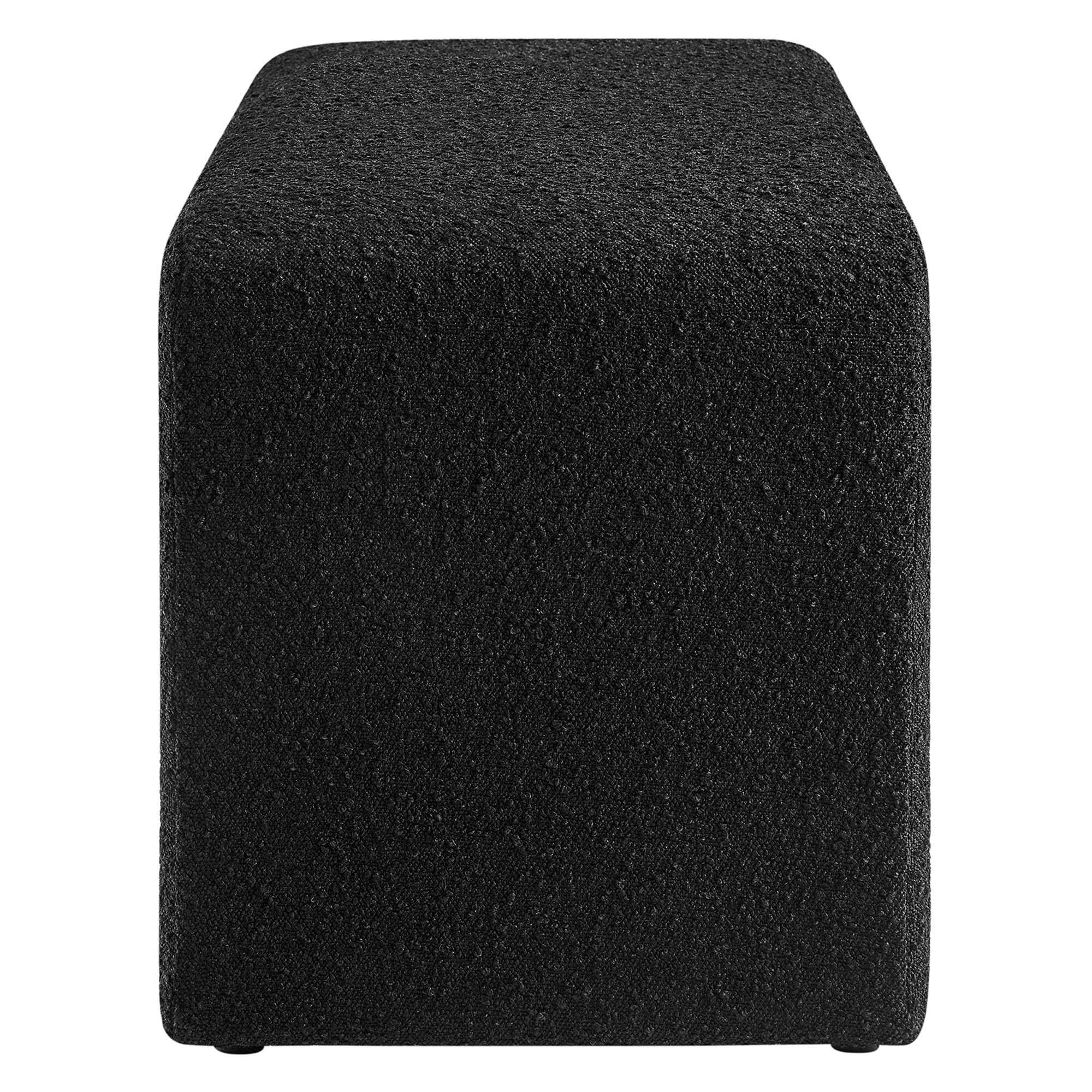 Back. Modway - Simba Boucle Fabric Waterfall Long Bench by Modway - Black.