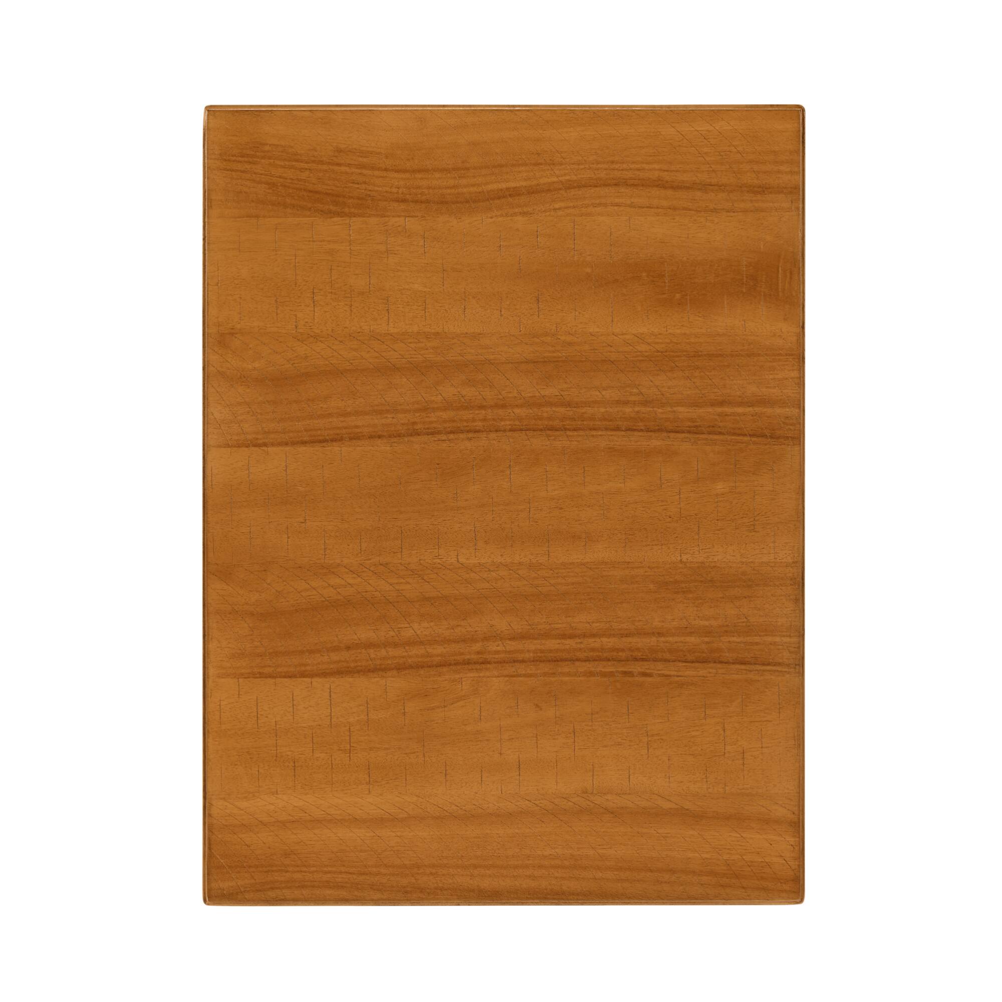 Alt View 6. GOODSILO - Solid Wood End Table with Drawer, Vintage Narrow Sofa Side Table for Living Room - Natural.