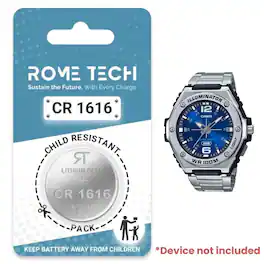 RomeTech - Replacement Battery for CASIO MWA100HD-2AV Watch