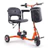 VEVOR - Foldable 3 Wheel Mobility Scooter for Seniors, Portable Electric Powered Mobility Scooter with 12 Mile Long Range - Black;Orange