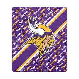 Pegasus - Minnesota Vikings 60" x 70" Diagonal Lined Wordmark Ultra Soft Blanket - Multicolor