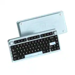 Womier - ERA75 75% Wireless Mechanical Keyboard with VIA/QMK, Knob Full Aluminum Custom Keyboard - Light Blue