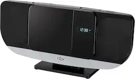 Jensen - JBS-215 Bluetooth Wall-Mountable Music System with CD Player and FM Radio - Black