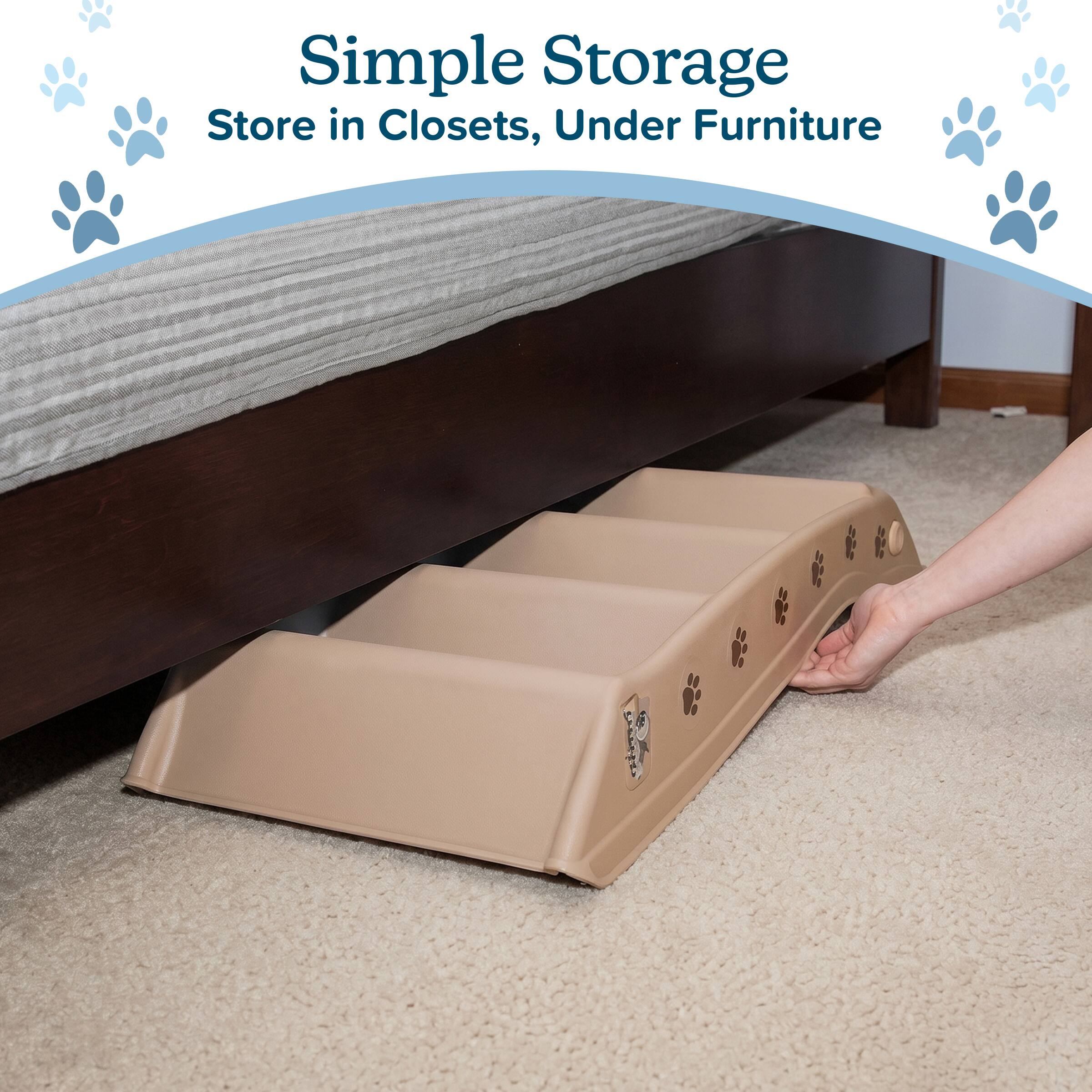 Simple Storage  
Store in Closets, Under Furniture