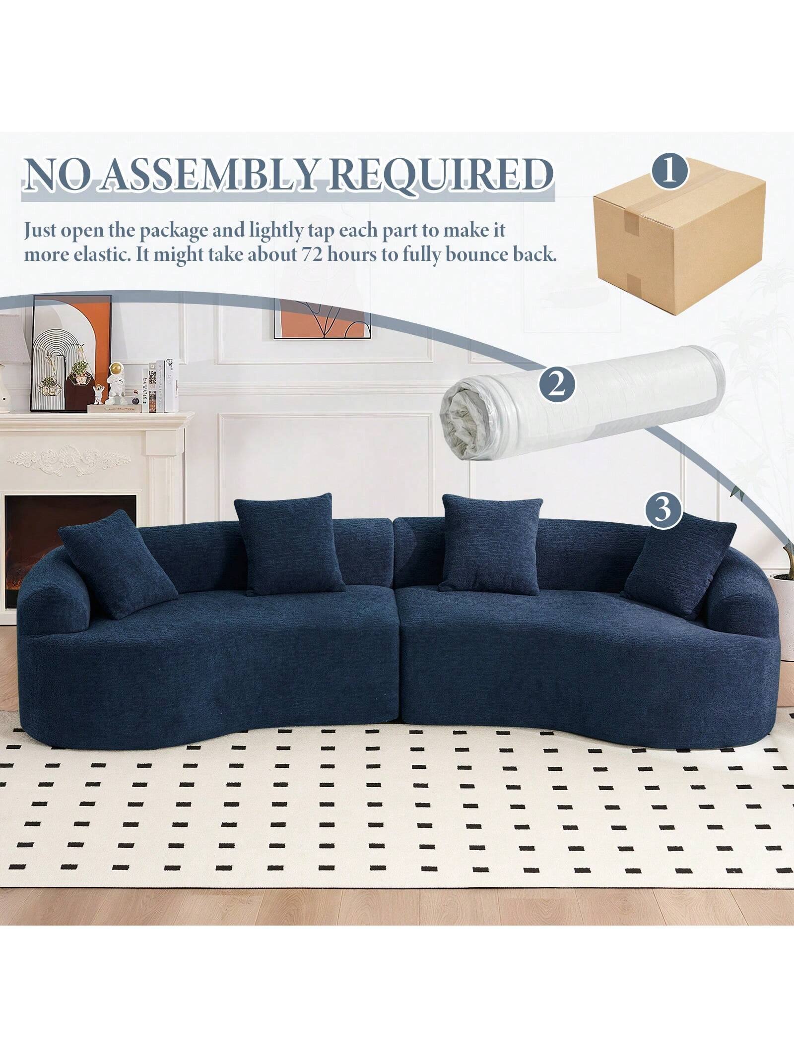 NO ASSEMBLY REQUIRED

Just open the package and lightly tap each part to make it more elastic. It might take about 72 hours to fully bounce back.

1  
2  
3