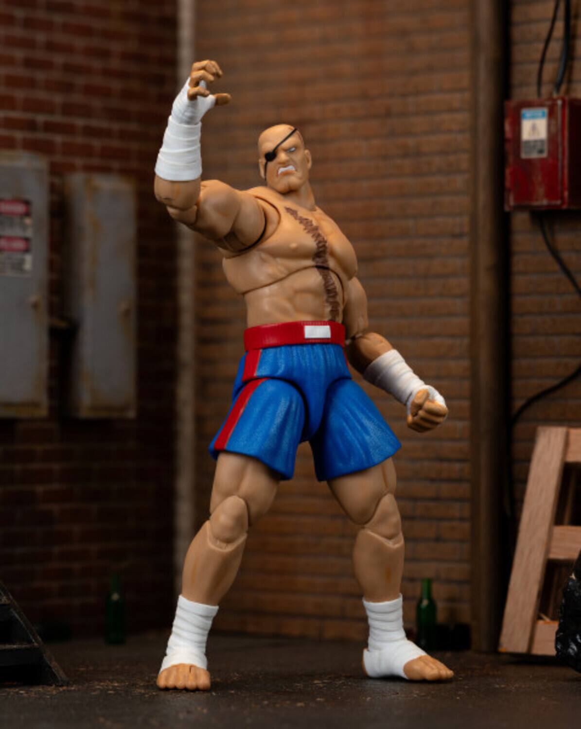 Alt View 2. Jada Toys - Jada Toys - Street Fighter II - Sagat Deluxe 1:12 Scale Action Figure   - COLLECTIBLES - Multicolor.