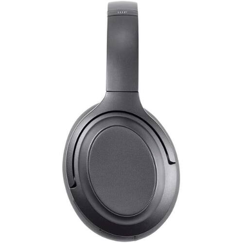 Left. Monoprice - Monoprice BT-600ANC Over-Ear Bluetooth 5 Headphones with ANC, aptX HD & AAC, Touch Controls, 40-Hour Playtime - Black.