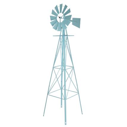 Front. Winado - Weather Resistant Home Yard 8 FT Garden Windmill 4 Legs for Outdoor Garden - Blue.