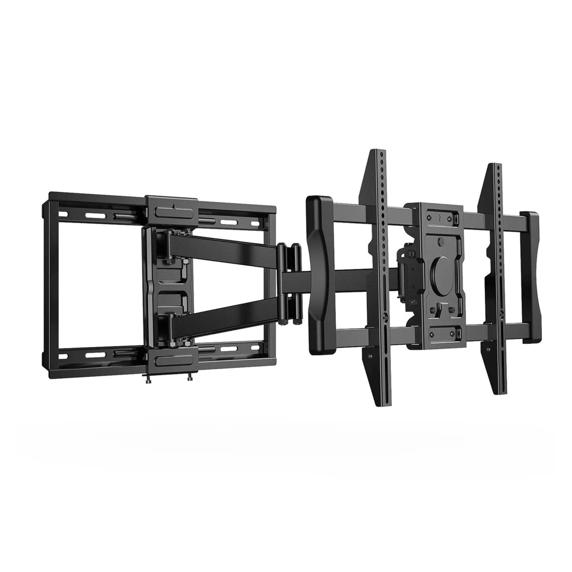 ErgoAV - Motion Mount with Dual Arms for TVs 43" to 75" and up to 132lbs - Black