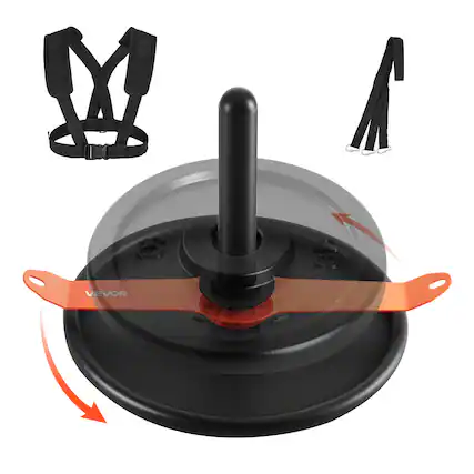 Front. VEVOR - Weight Sled, Steel Power Sled,Fitness Strength Training Sleds for Athletic Exercise Speed Improvement,Fitness Equipment - Black.