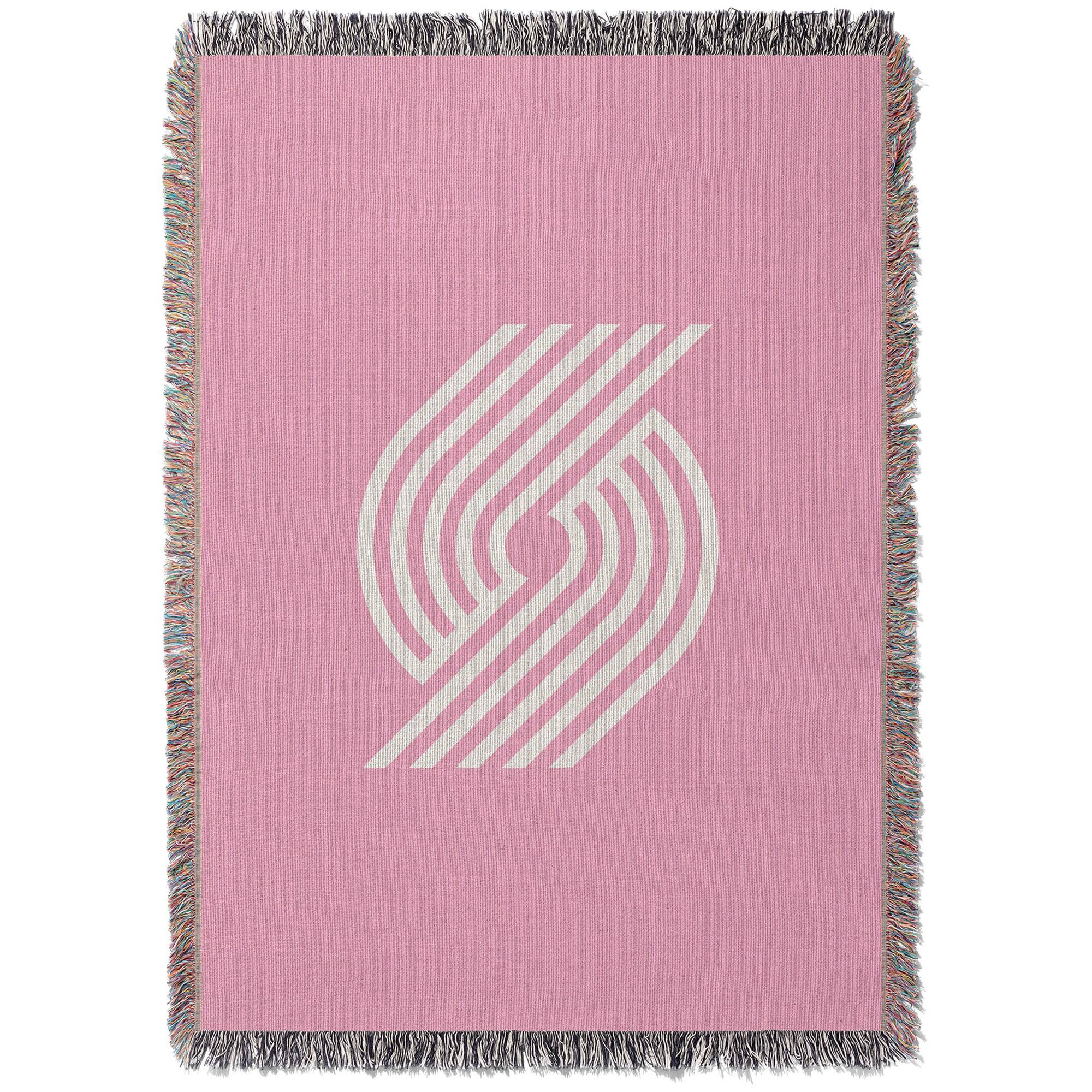 Chad & Jake - Portland Trail Blazers Woven Blanket - Pink