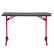 Alt View Zoom 12. CorLiving - Conqueror Gaming Desk with LED Lights - Red and Black.