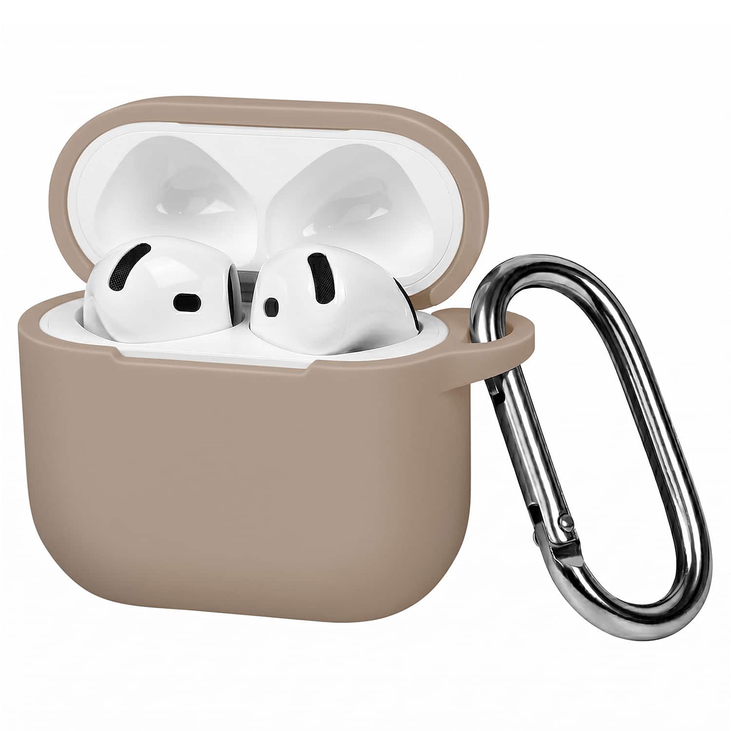 Vena - For Apple Airpods 4 Case Cover Silicone, Airpods Case 4, Airpods 4th Generation Case Supports Wireless Charging - Beige