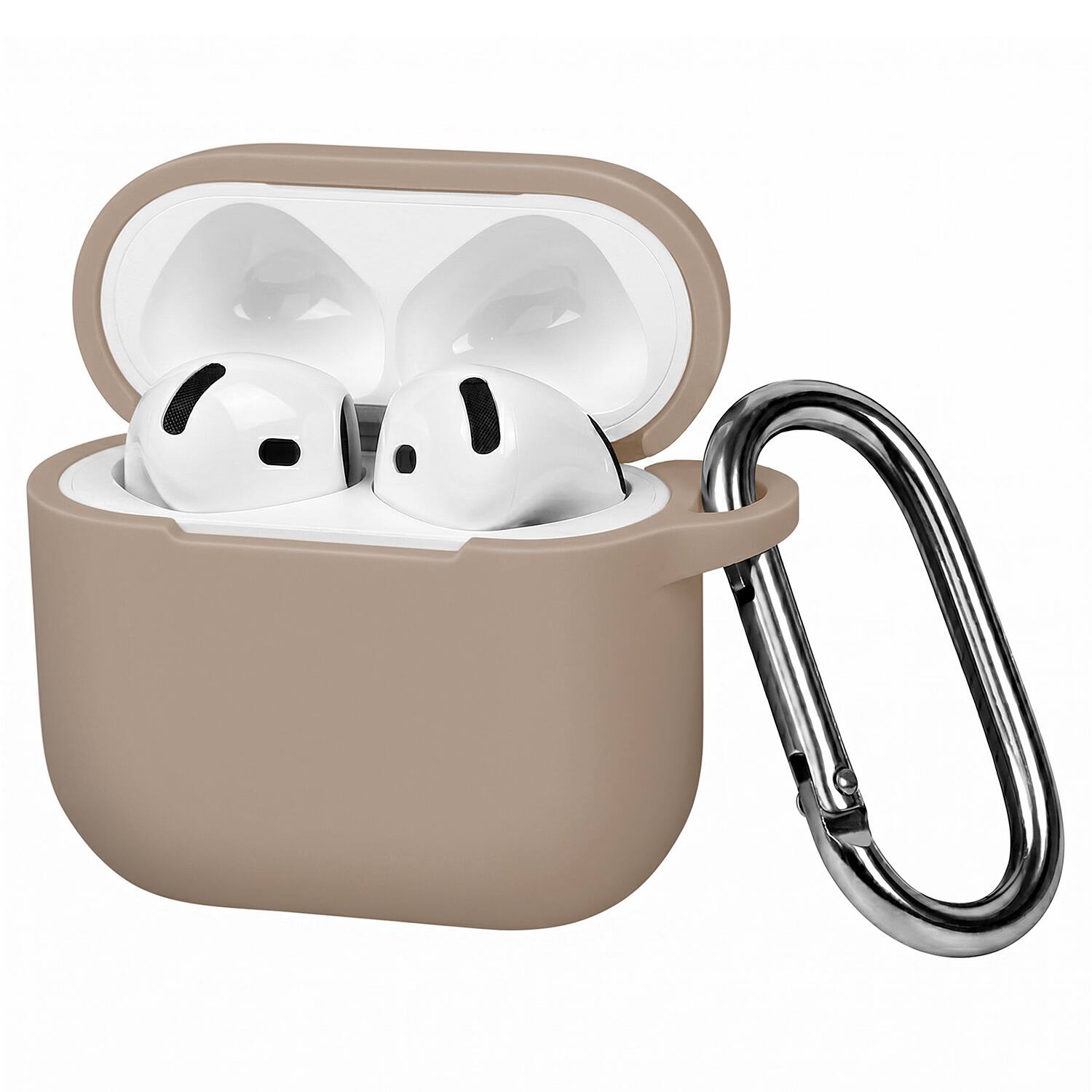 Vena - For Apple Airpods 4 Case Cover Silicone, Airpods Case 4, Airpods 4th Generation Case Supports Wireless Charging - Beige