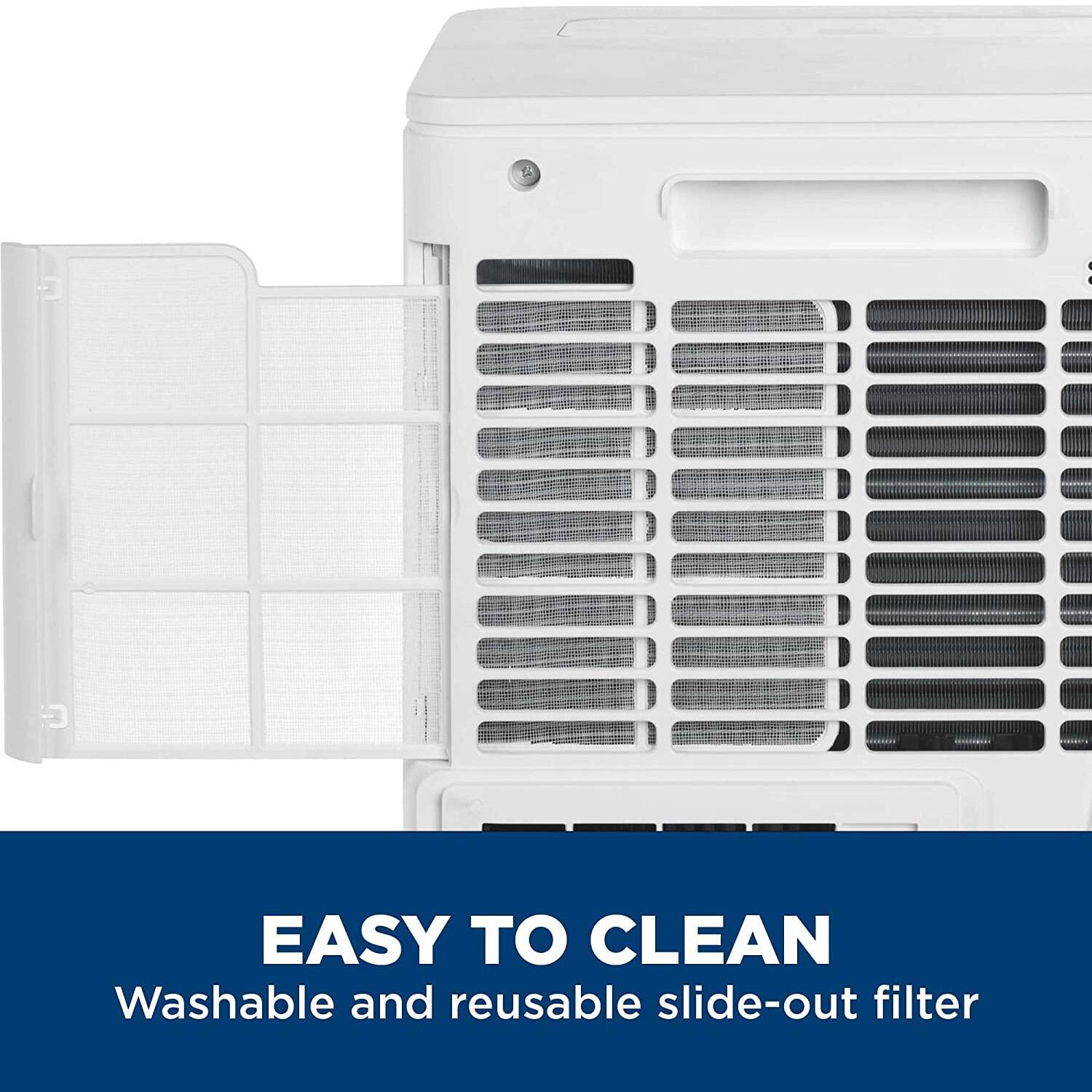 EASY TO CLEAN  
Washable and reusable slide-out filter