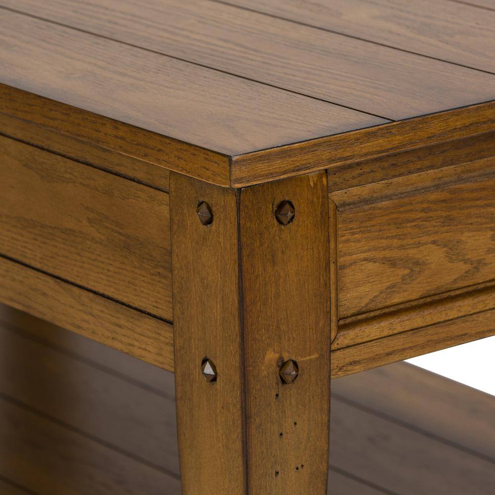 Alt View 3. Liberty Furniture Industries - Lake House Lift Top Cocktail Table in Oak - Brown.