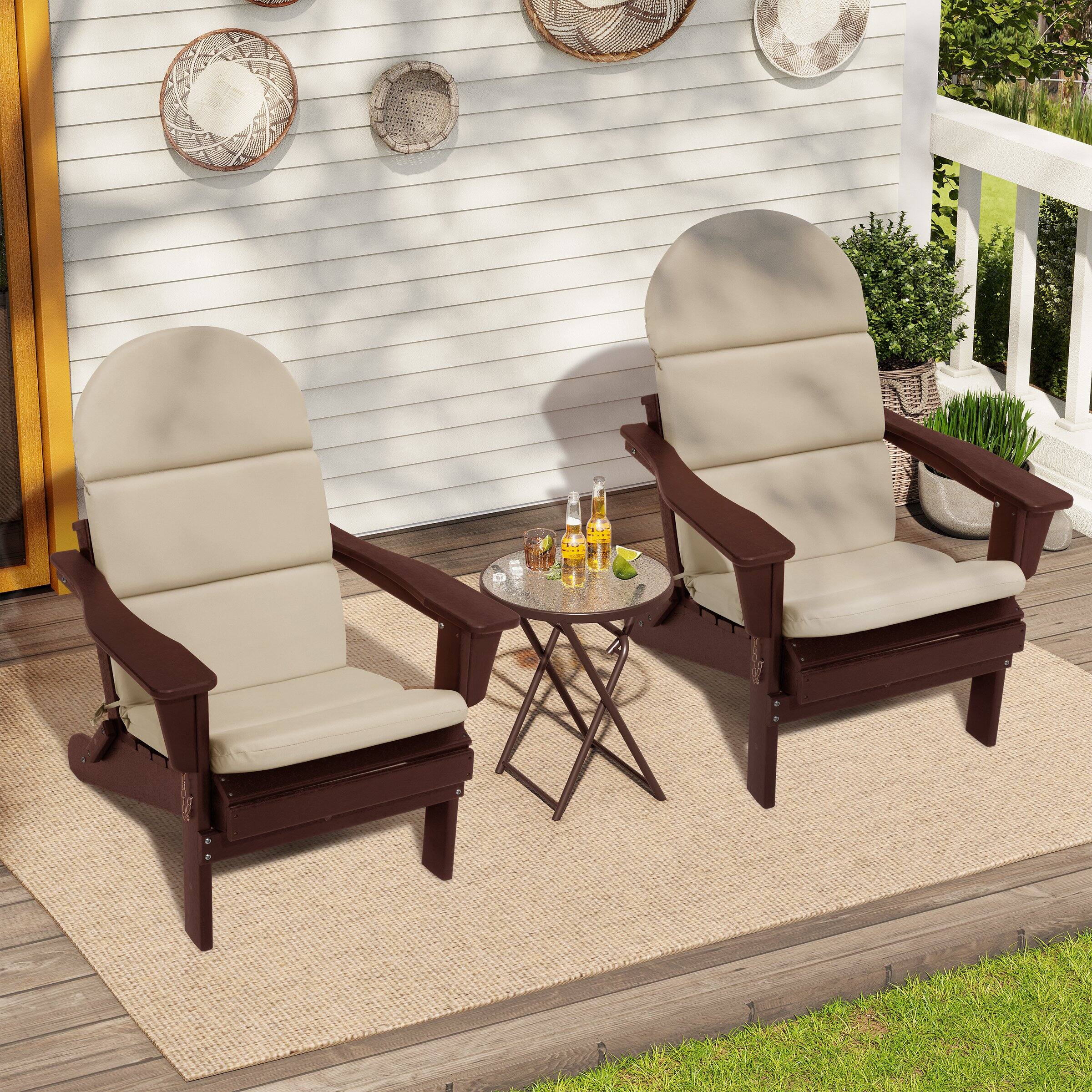 Alt View 8. Crestlive Products - Crestlive Products Outdoor Adirondack Patio Chair Cushion - Light brown.