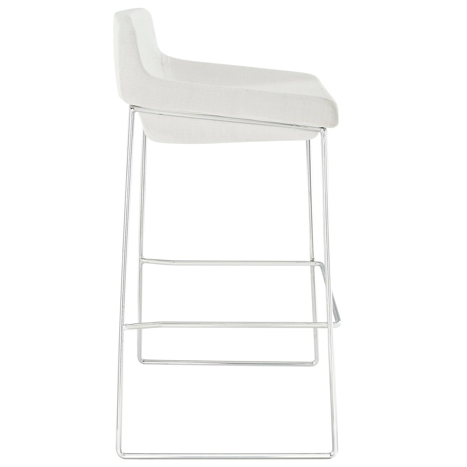 Left. Modway - Garner Bar Stool by Modway - White.