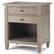 Angle. Simpli Home - Carlton Bedside Table - Distressed Grey.