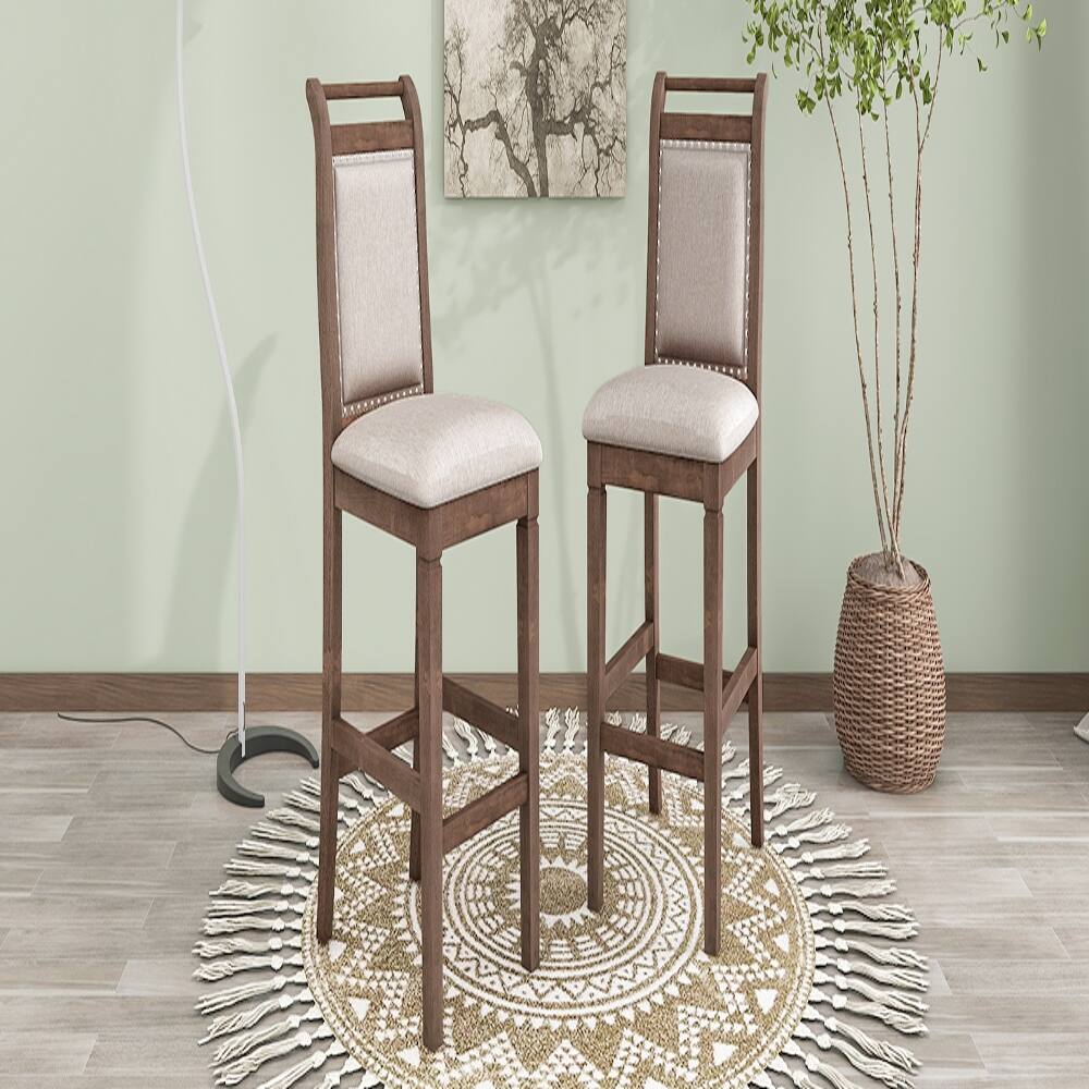 Alt View 2. Loheer - Loheer 3-Piece Drop Leaf Dining Set Counter Height Table with 2 Chairs Brown - Brown.