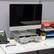 Alt View 11. Mind Reader - Monitor Stand, Laptop Riser, Desktop Organizer, Storage Drawer, Office, Plastic, 13.5"L x 13"W x 4"H - Silver.