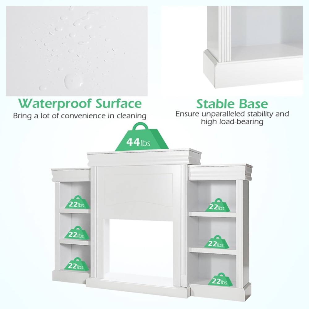 Waterproof Surface  
Bring a lot of convenience in cleaning  

Stable Base  
Ensure unparalleled stability and high load-bearing  

44lbs  
22lbs  
22lbs  
22lbs  
22lbs  
22lbs  
22lbs
