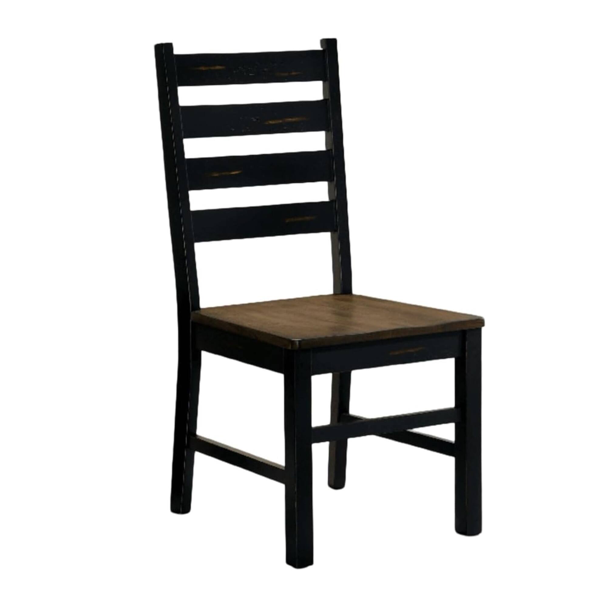 Alt View 1. Manhattan Lane - Reby 7pc Dining Table and Chair Set, Rustic Black Metal, Oak Brown - Black, Oak Brown.