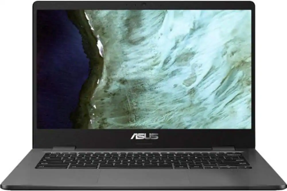 Front. ASUS - Asus Chromebook C423NA-BCLN5 14" Intel Celeron  N3350 Processor 1.1 GHz 4GB RAM 32GB eMMC.