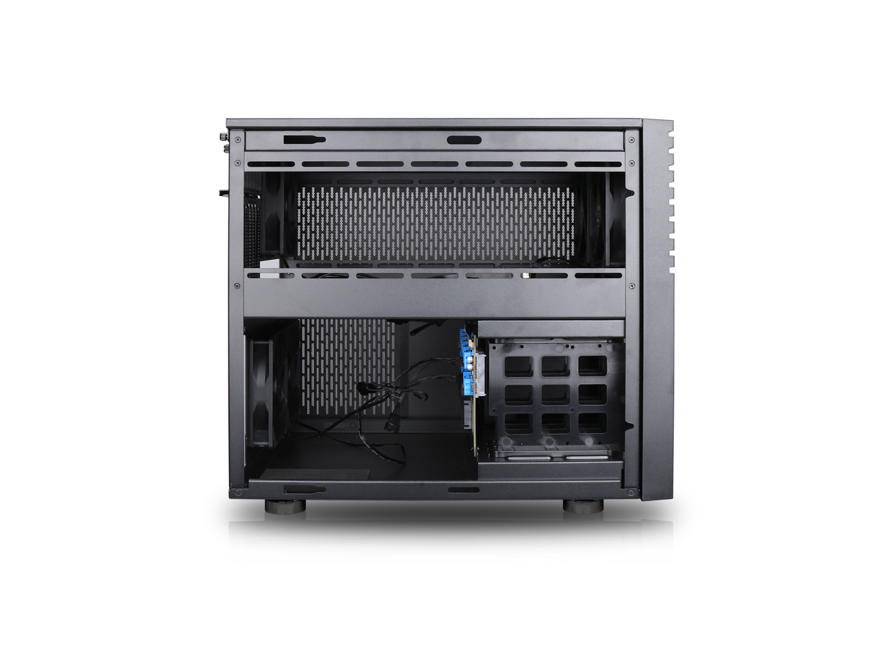 Alt View 10. Rosewill - Rosewill HEARTH NAS PRO 12x3.5"/6x2.5" E-ATX Server Chassis, 5x120mm Fans, 240mm AIO, USB-C - Black.