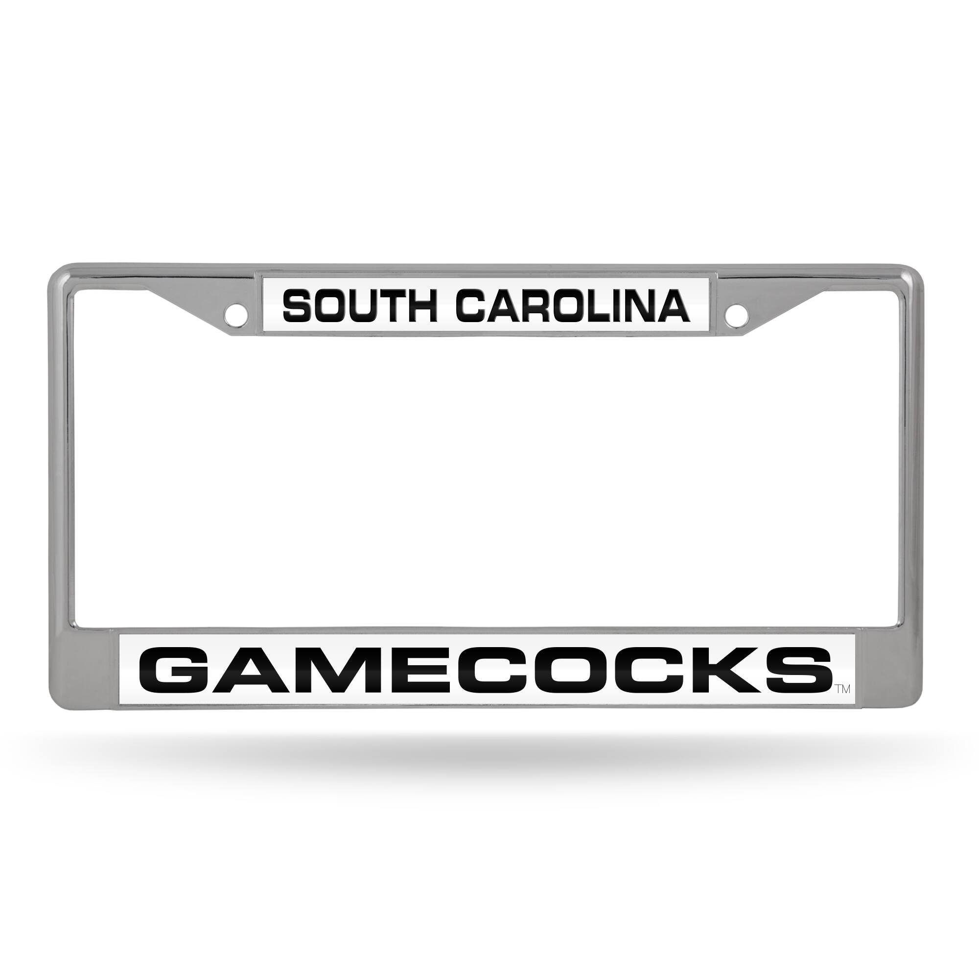 South Carolina Gamecocks Chrome Metal Laser Cut License Plate Frame
