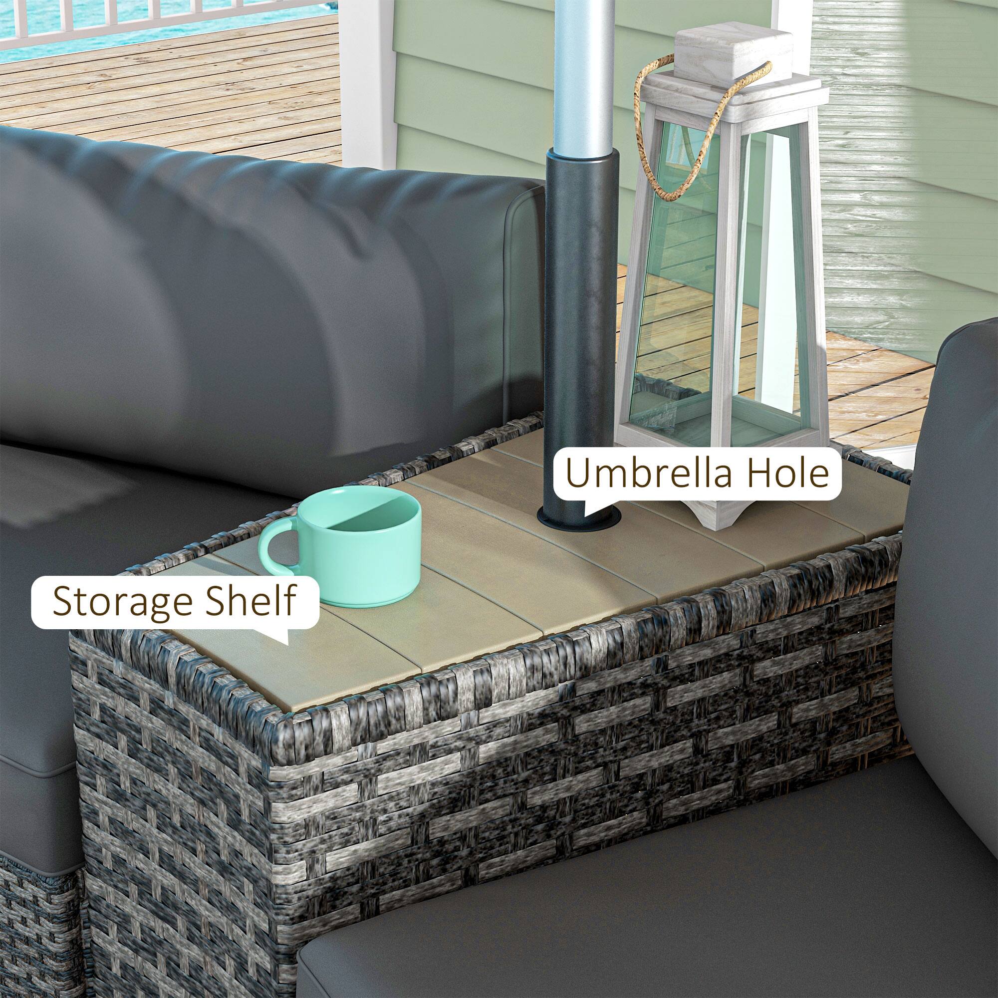 Umbrella Hole, Storage Shelf