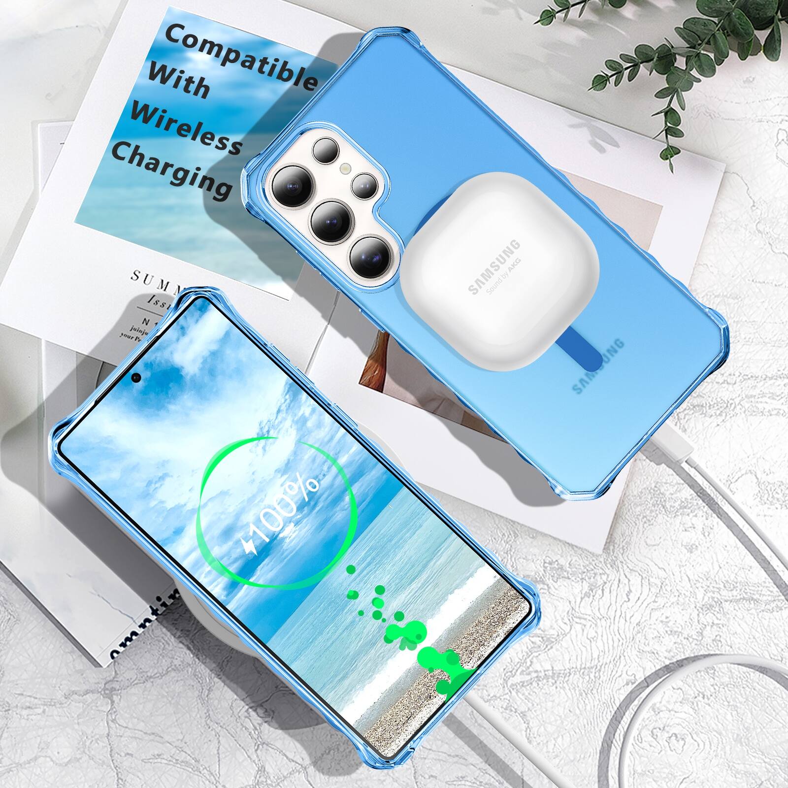 With Compatible Wireless Charging

SUMMER

SAMSUNG by AKG Sound

SAMSUNG

100%