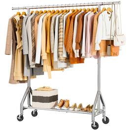 Hirose Alice - Heavy Duty Clothes Rack Load Metal Garment Rack Standing Rolling Clothing Rack for Hanging Clothes with - Sliver L
