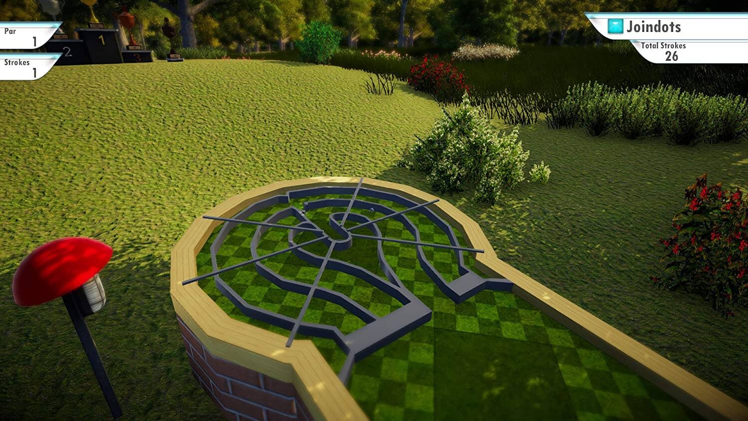 Par 1  
Strokes 1 2 1 3  
Joindots  
Total Strokes 26