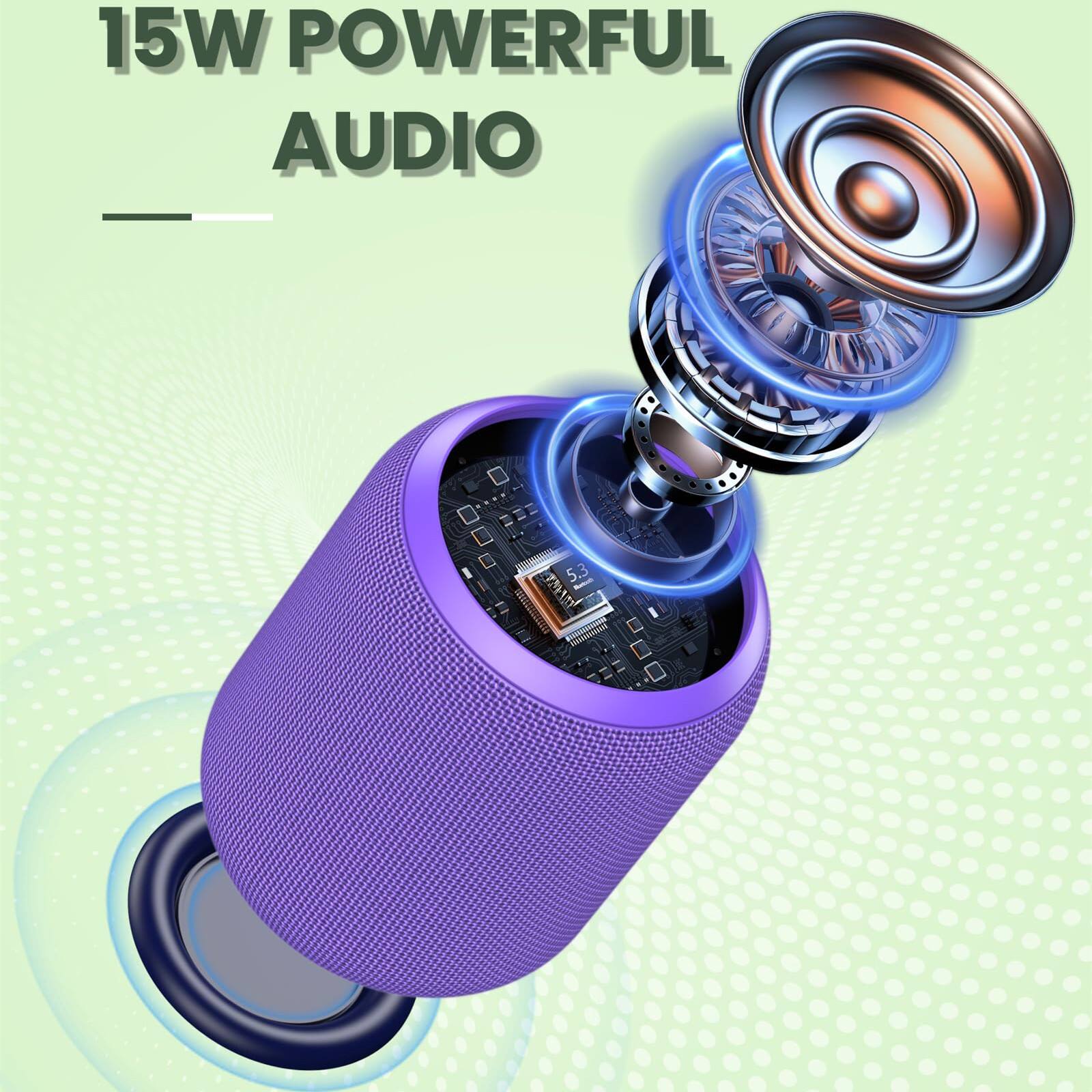 15W POWERFUL AUDIO