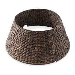 Casafield - Water Hyacinth Christmas Tree Collar with Cord Cut Out - Espresso