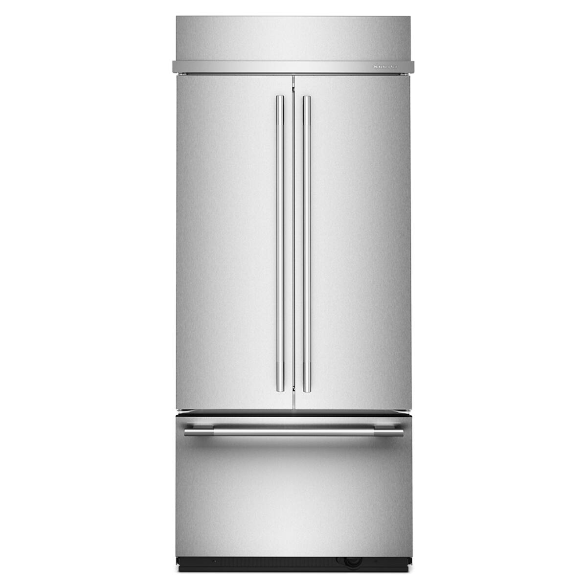 KitchenAid - 20.8 Cu. Ft. Built-In French Door Bottom Mount Refrigerator - Stainless Steel