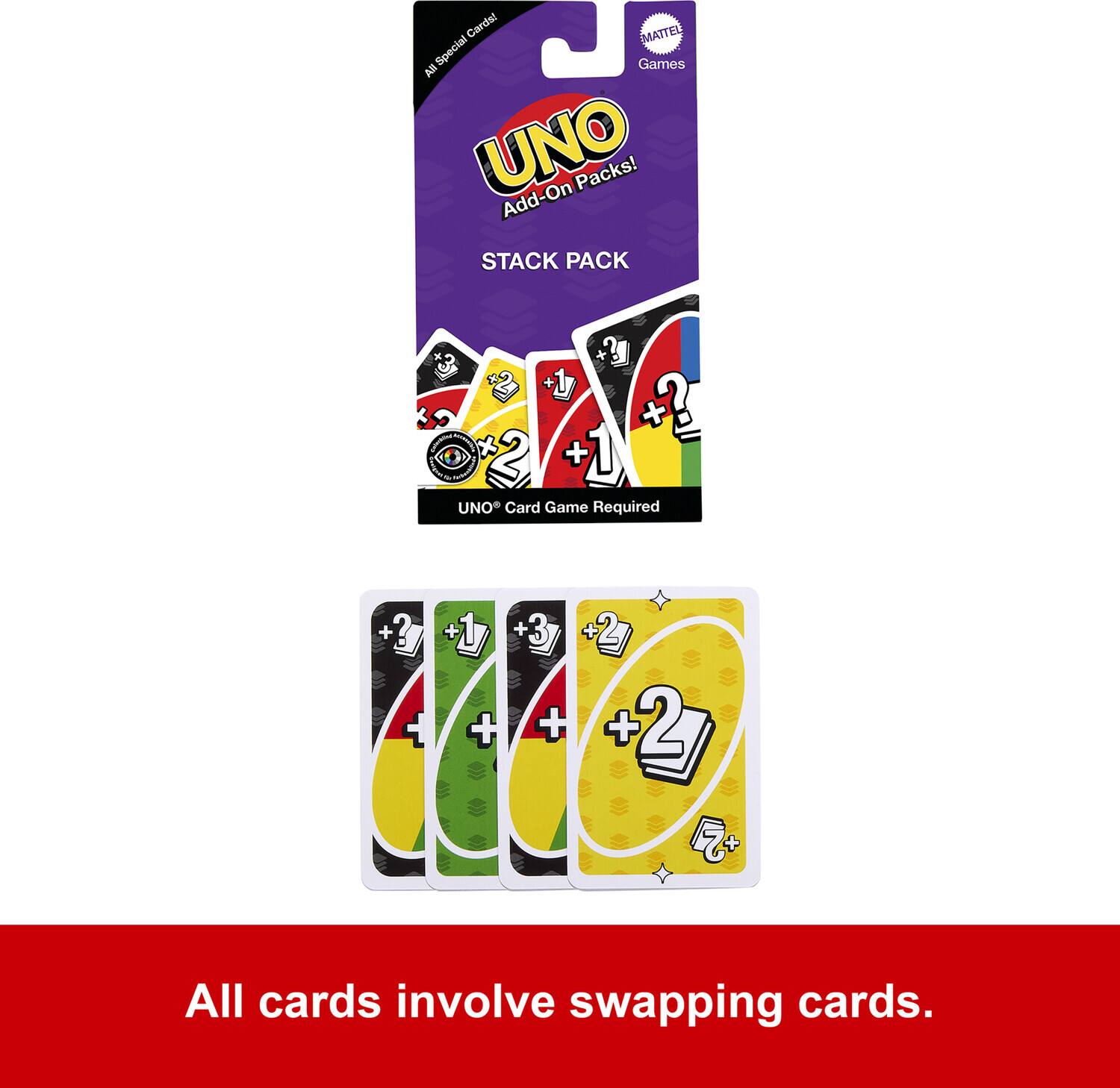 Mattel Games Uno Add On Packs, Stack Pack Collectibles Multicolor