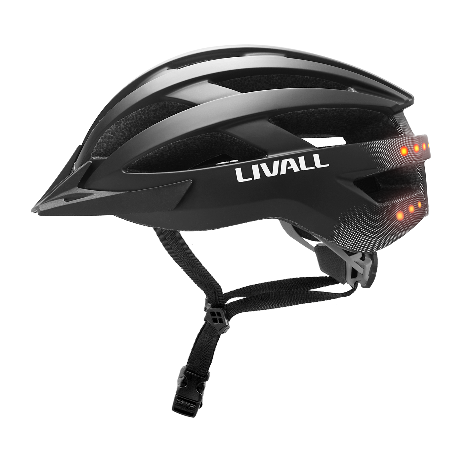 Front. LIVALL - LIVALL - MT1 Neo Smart Helmet with Bluetooth Speakers, Smart Lighting & Fall Detection with SOS Alert - Large - Black - Black.