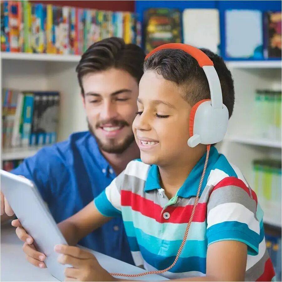 Alt View 2. Avid - AVID WonderEars AP-400 Headset - Stereo - USB Type C - Wired - 32 Ohm - 20 Hz to 20 kHz - Over-the-head, On-ear - White.