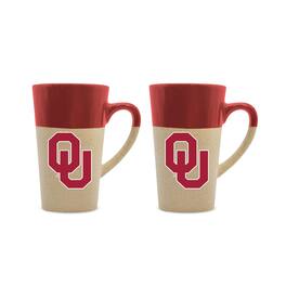 The Fanatic Group - Oklahoma Sooners 16oz. Two-Pack Ceramic Mug Set - Red