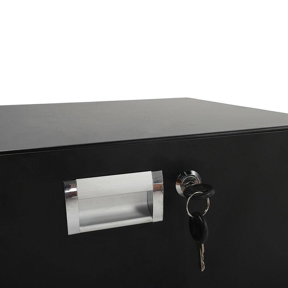 Alt View 3. Winado - 3U Rack Mount DJ Locking Lockable Deep Drawer, 19 Inch Server Cabinet Case with Key - Black.