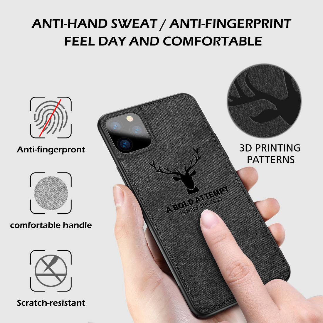 ANTI-HAND SWEAT / ANTI-FINGERPRINT / FEEL DAY AND COMFORTABLE
Anti-fingerprint
3D PRINTING PATTERNS
comfortable handle
A BOLD ATTEMPT IS HALF SUCCESS
Scratch-resistant